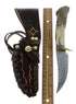 Hand Crafted Hunting Stag Knife Knife Ken Richardson Carve 9-1/4" JX126201